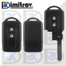 Кутийка ключ 2 бутона Nissan Juke Micra Navara Pathfinder Qashqai X-Trail